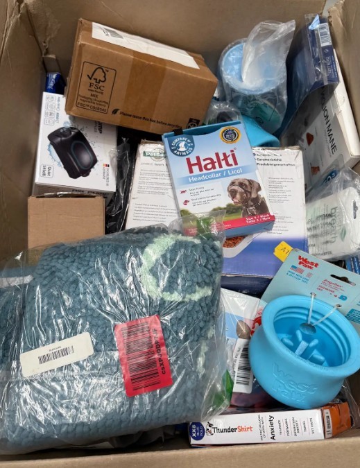 Assorted Box of Pet Items. NB: Items may not be in original packaging and m