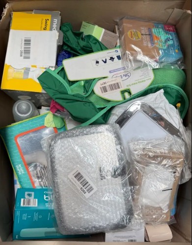 Assorted Box of Baby Items. NB: Items may not be in original packaging and