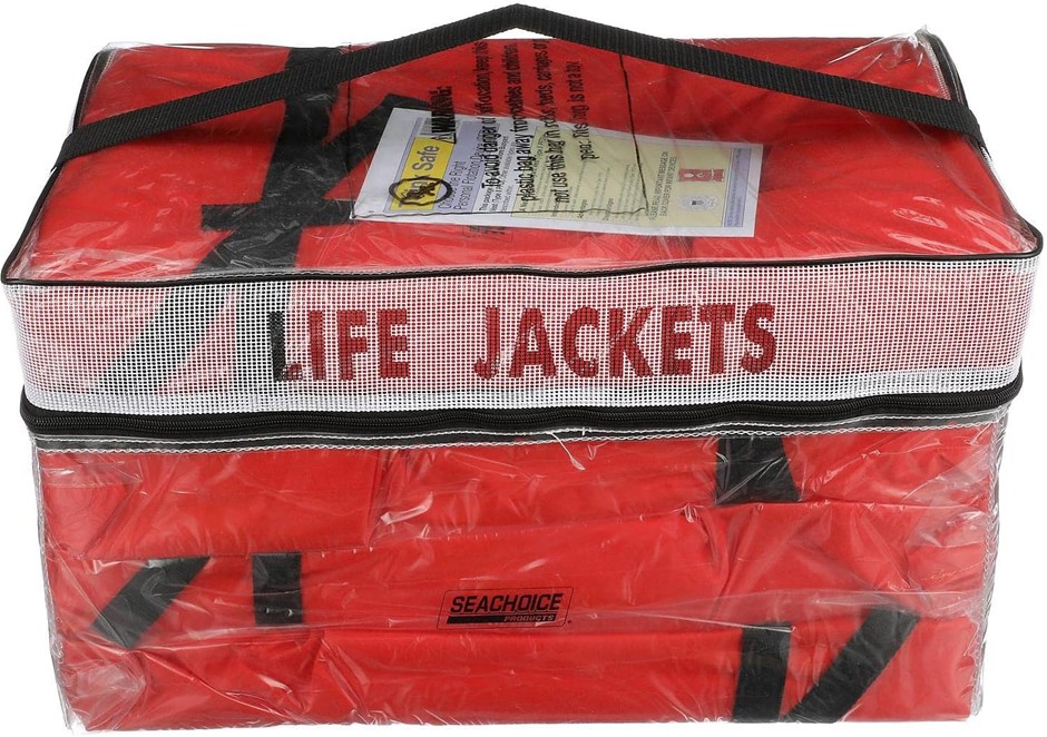 SEACHOICE Type II Universal Personal Flotation Device, 4-Pack, with Storage