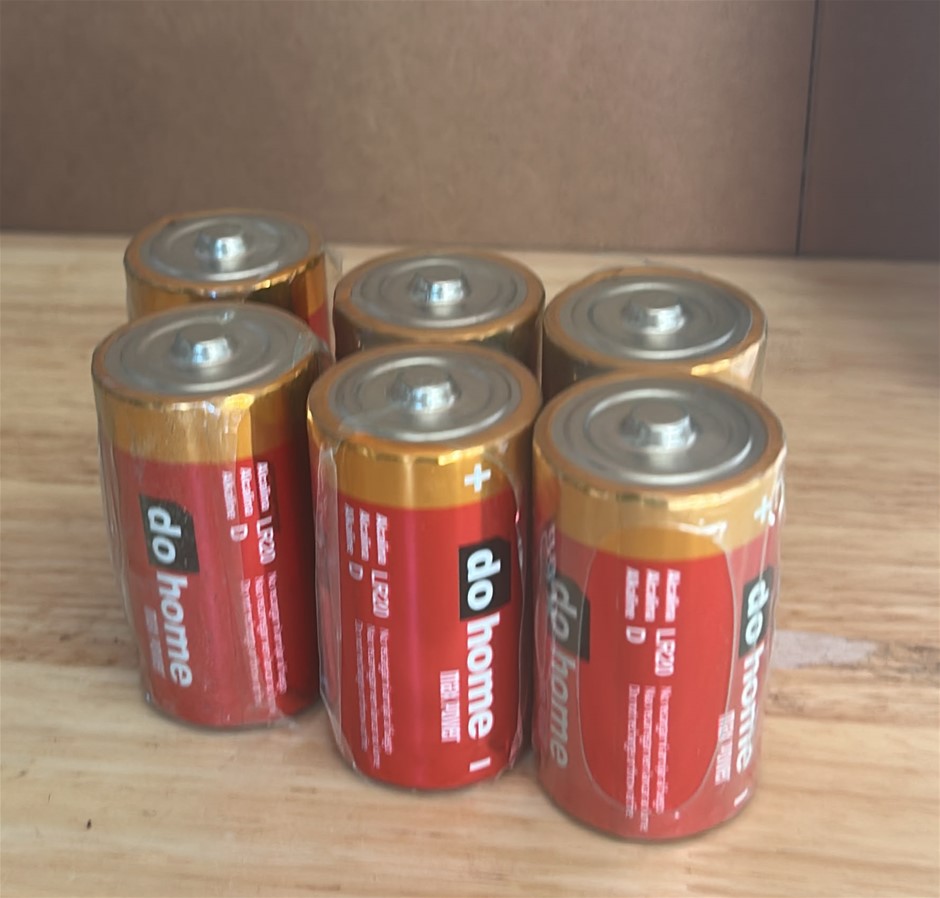 6x DOHOME Alkaline D Batteries