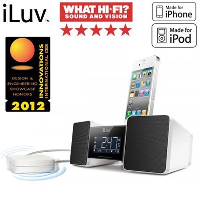 iLuv Vibro II Alarm Clock with underPill