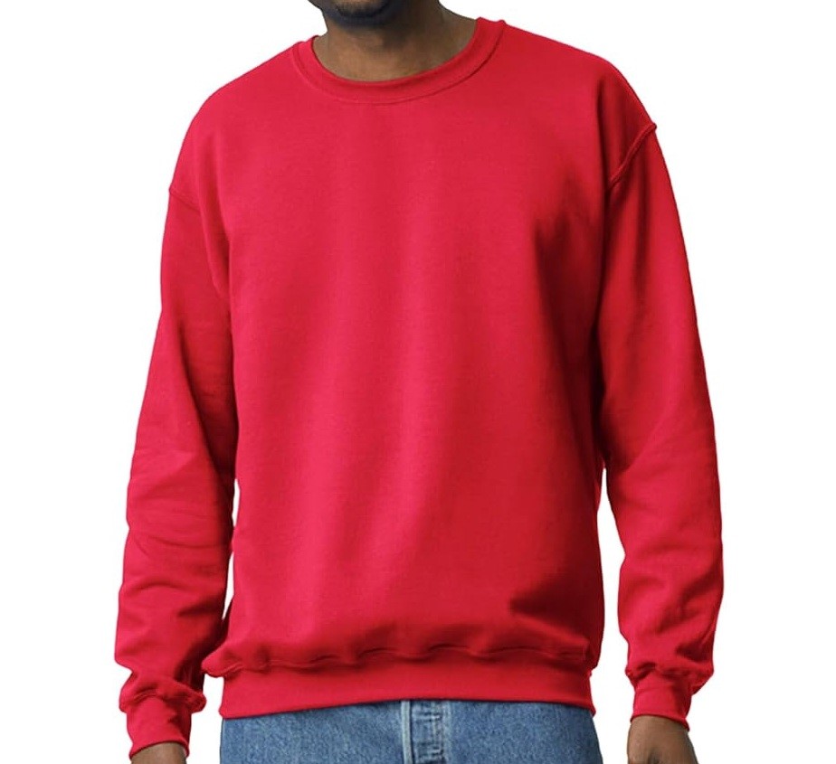 29 x GILDAN Unisex Adult Heavy Blend Crew Sweatshirts, Size 3XL, Red.