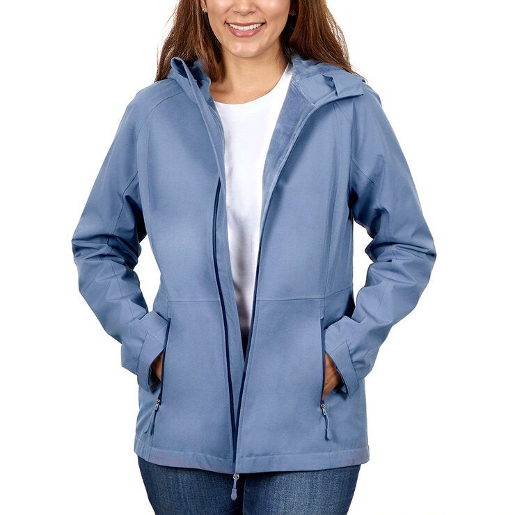 KSIGNATURE Women's Softshell Jacket, Size L, Blue. NB: missing zip pull.