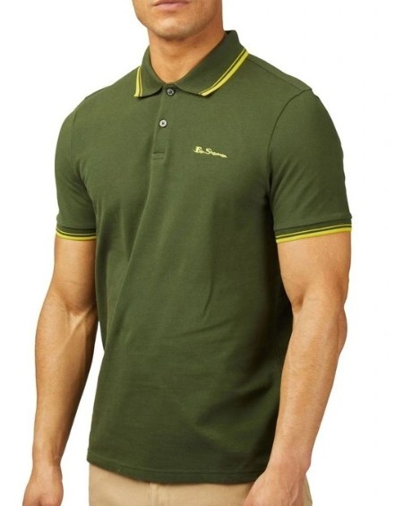 Ben Sherman Men's Signature Pique Polo, Camouflage, 2XL