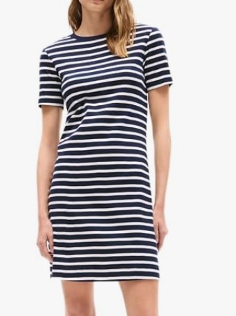 Tommy Hilfiger Women's, Cody Slim Stripe Dress Desert Sky Multi, Large