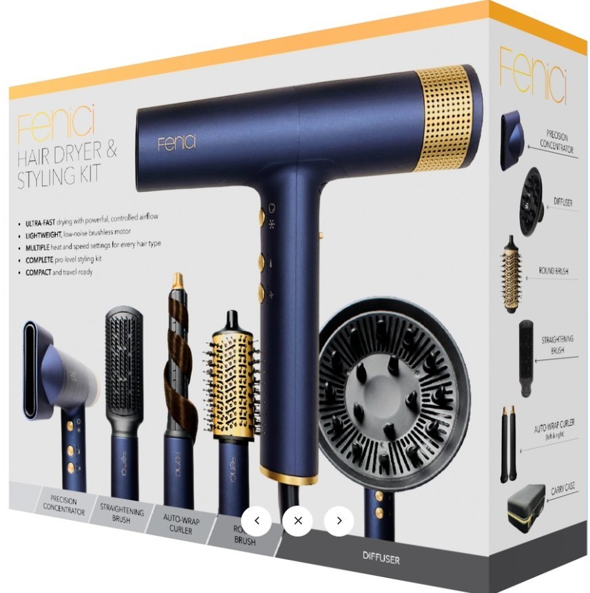 FENICI Hair Dryer and Styling Kit NB: missing straightening brush