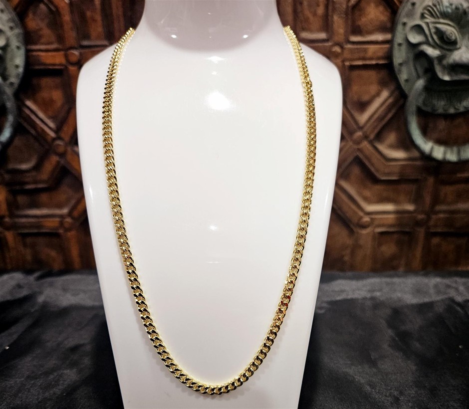 18KGF/Italy Stamped Yellow Gold Filled Chain -55cm-Bonus Gift