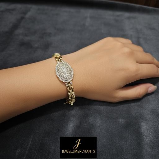 18K/Italy Gold Filled Bracelet -(stamped 18K/Italy) Bonus Gift