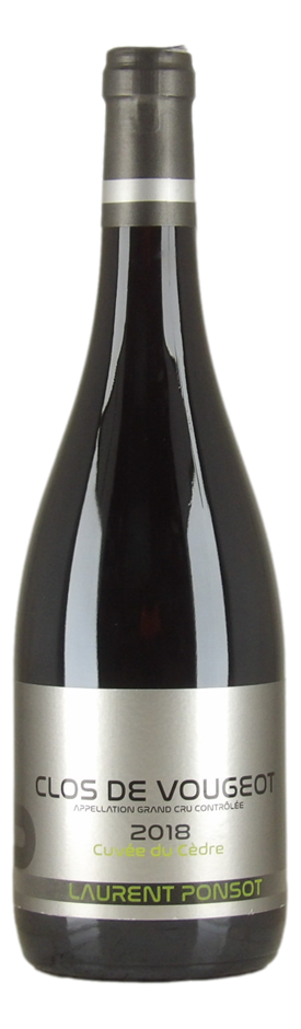 Laurent Ponsot Clos Vougeot Cuvee du Cedre 2018 (1x 750mL), France.