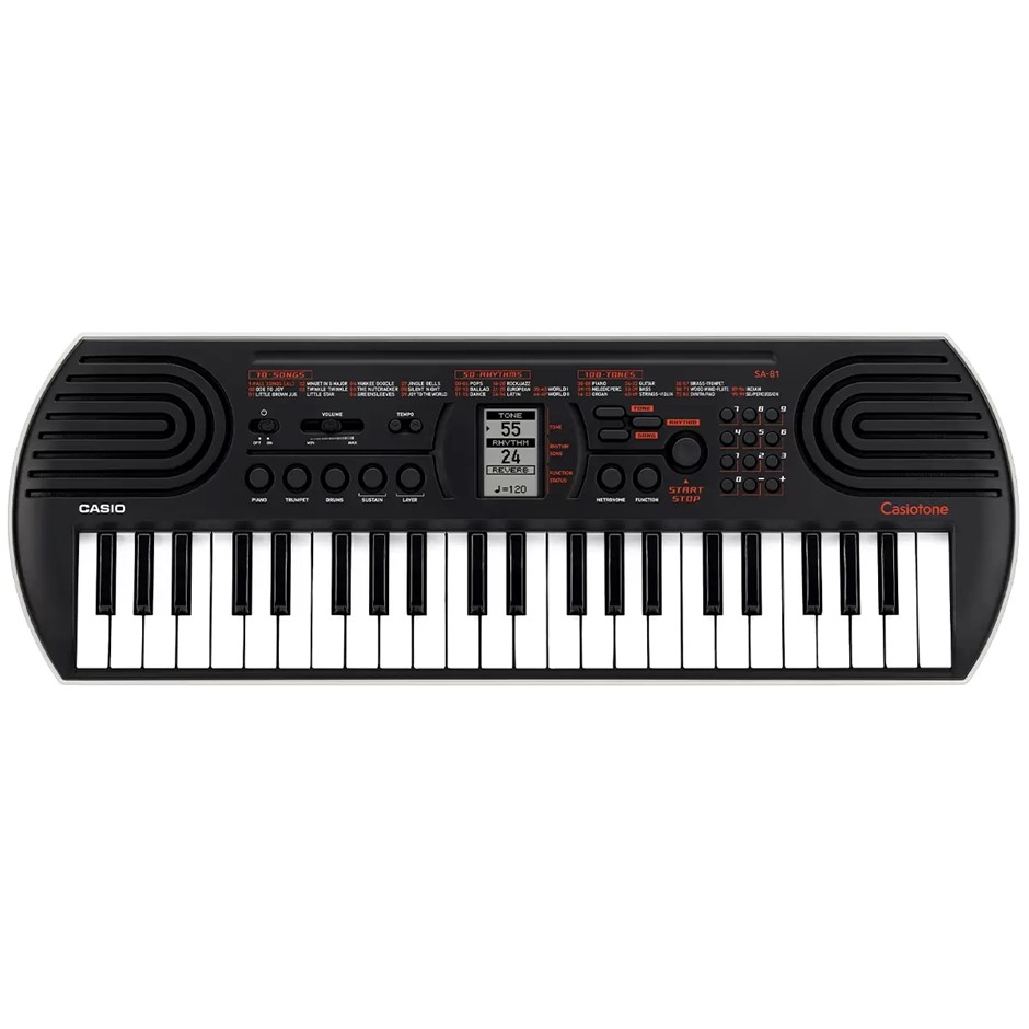CASIO Casiotone 44 Key Portable Mini Keyboard, Model SA-81. NB: Minor use,