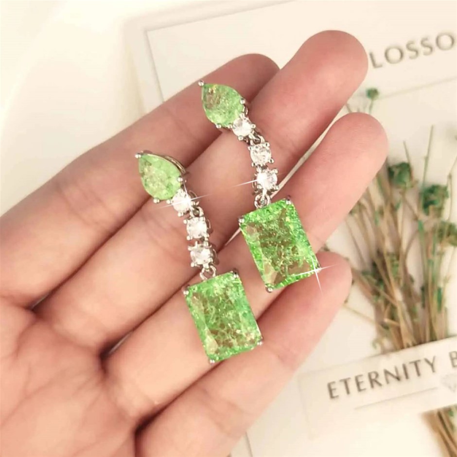 Designer Simulated Diamond Earrings