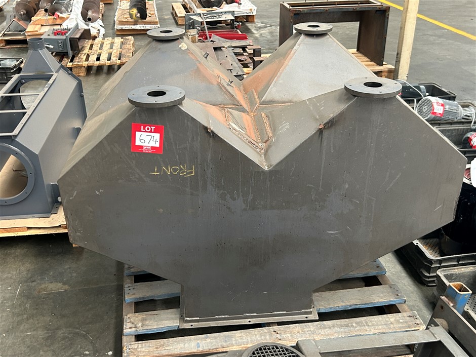 Steel Fabricated 4 Section Hopper Unit