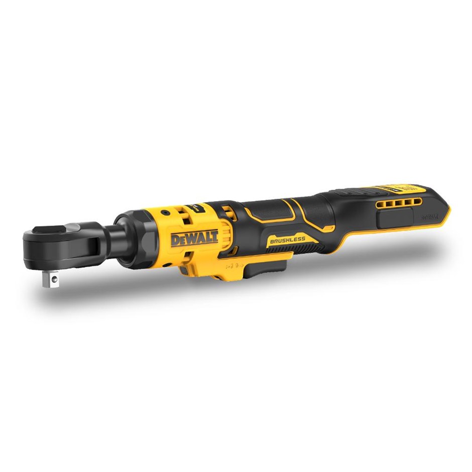 DeWALT 18V XR Li-ion Cordless Brushless 3/8” Ratchet Wrench - Skin Only. NB
