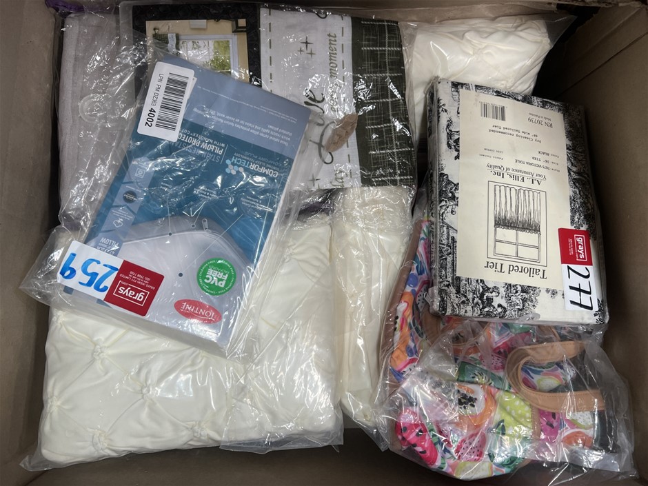 9 x Assorted Curtains. NB: Photo as is. Some Not in Original Packaging, Som