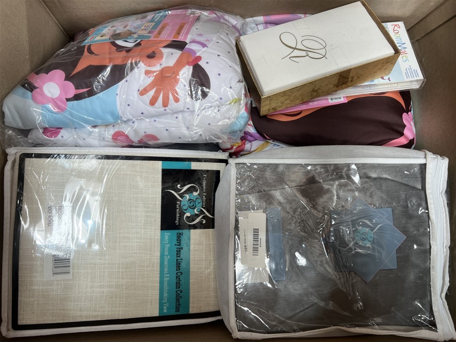 6 x Assorted Curtains. NB: Photo as is. Some Not in Original Packaging, Som