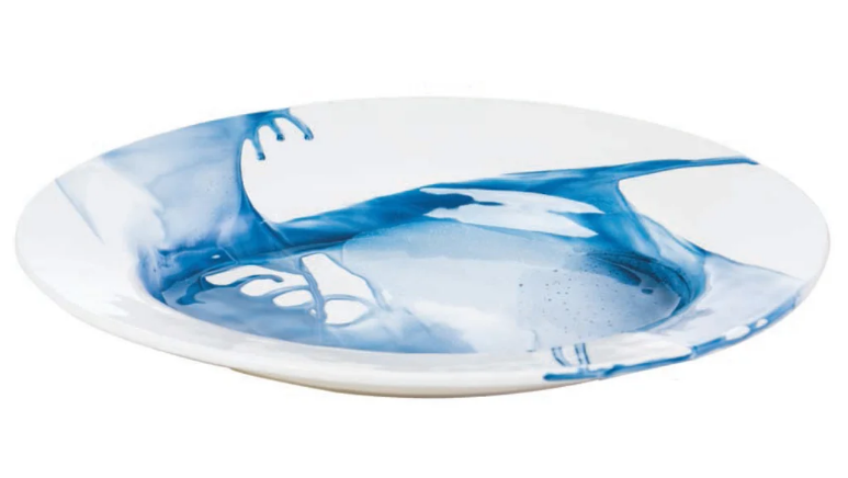 ABIGAILS Blue and White Splash Platter