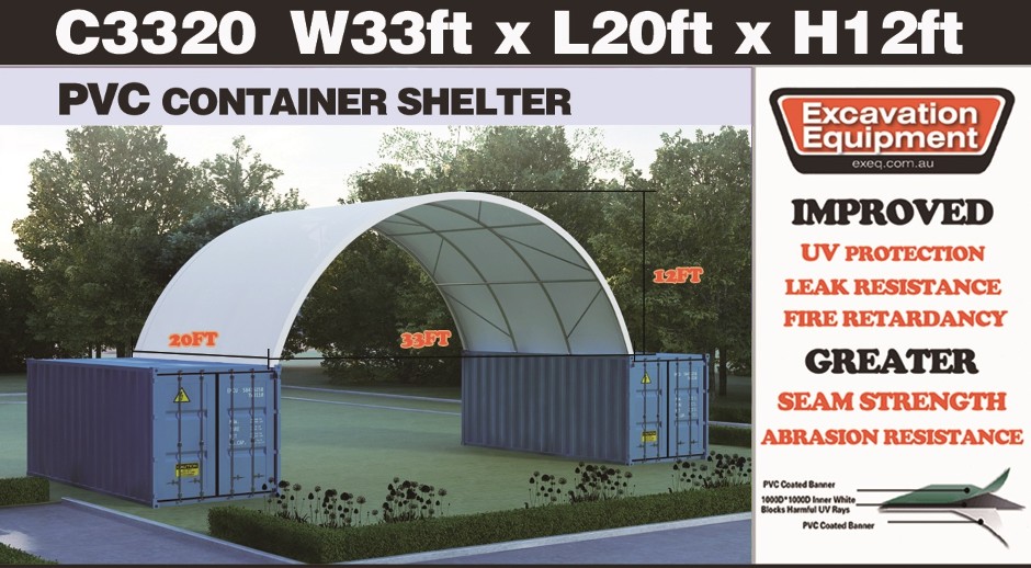 Heavy duty 20ft Container Shelter (Unused)