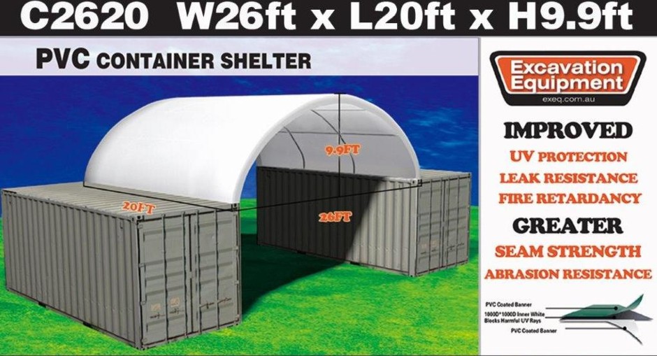 <p>Heavy duty 20ft Container Shelter (Unused),</p>