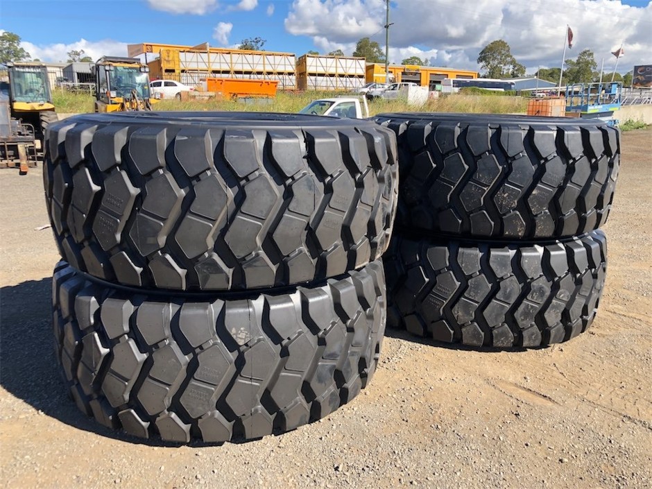 <p>Quantity of 4 29.5-R25 Radial Earthmoving Tyres (Unused),</p>