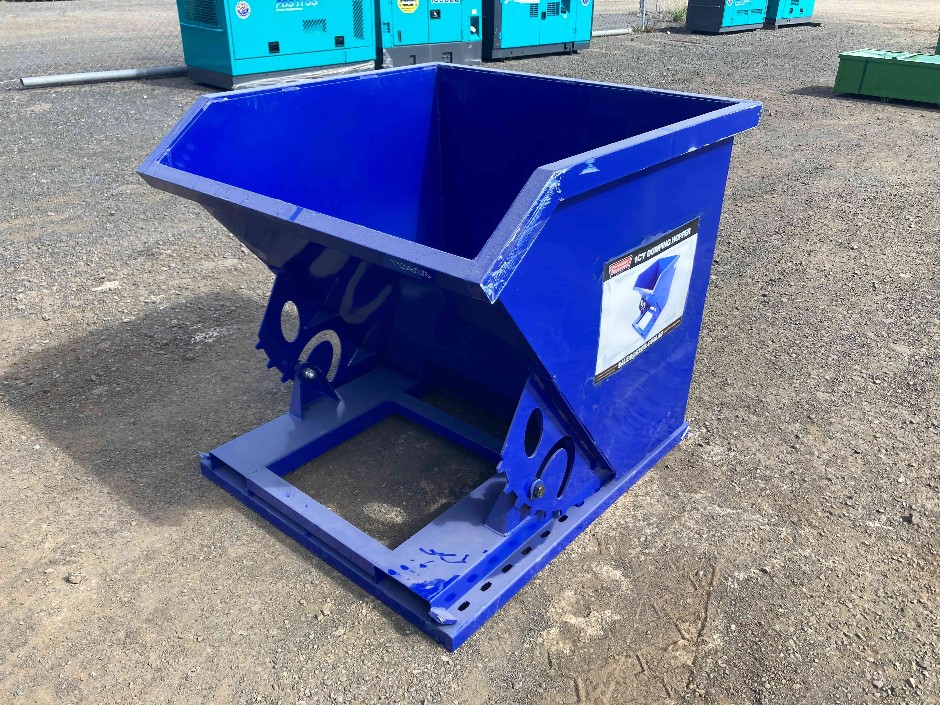 <p>1 Cubic Yard Self Tipping Skip Bin To Suit Forklift( Unused)</p>