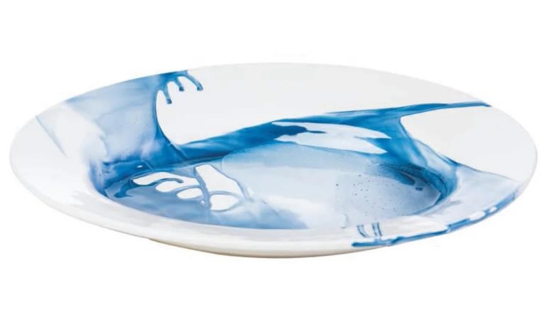 ABIGAILS Blue and White Splash Platter