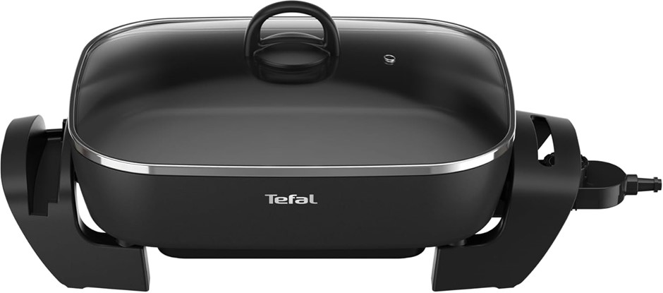 TEFAL Easy Banquet Electric Frypan KC6018, 2200W Power, 7L Capacity, Lid Ho