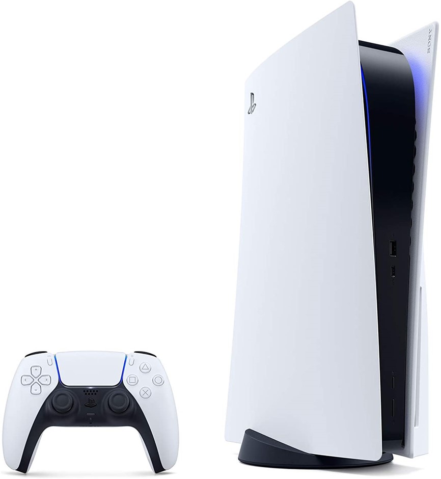 PLAYSTATION 5 Console, c/w Remote Controller, White, 825GB. NB: Used, No Si