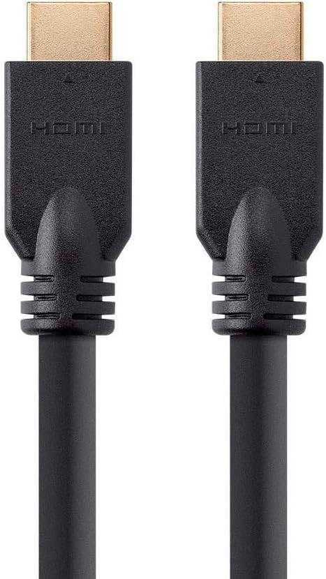 Monoprice High Speed HDMI Cable - 20 Feet - Black | No Logo, 4K @ 60Hz, HDR
