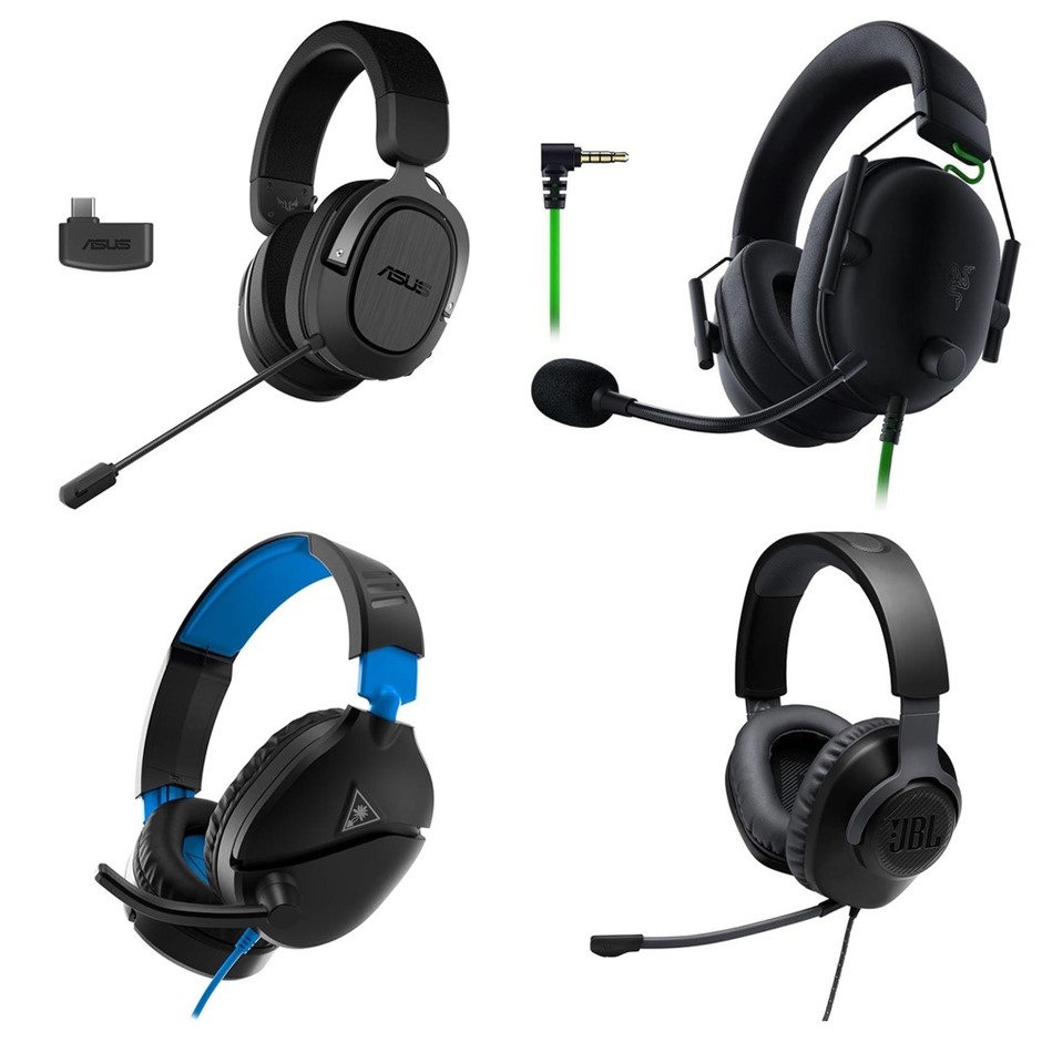 4 x Gaming Headsets. 1 x ASUS TUF H3 Wireless 7.1 Surround Sound Gaming Hea