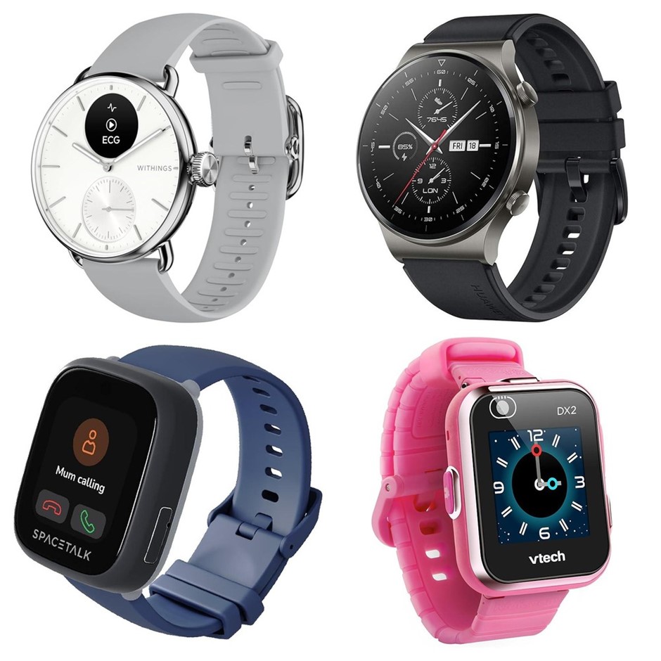 4 x Smart Watch. 1 x WITHINGS ScanWatch HWA09-MODEL 1-ALL-RO (38 mm). 1 x H