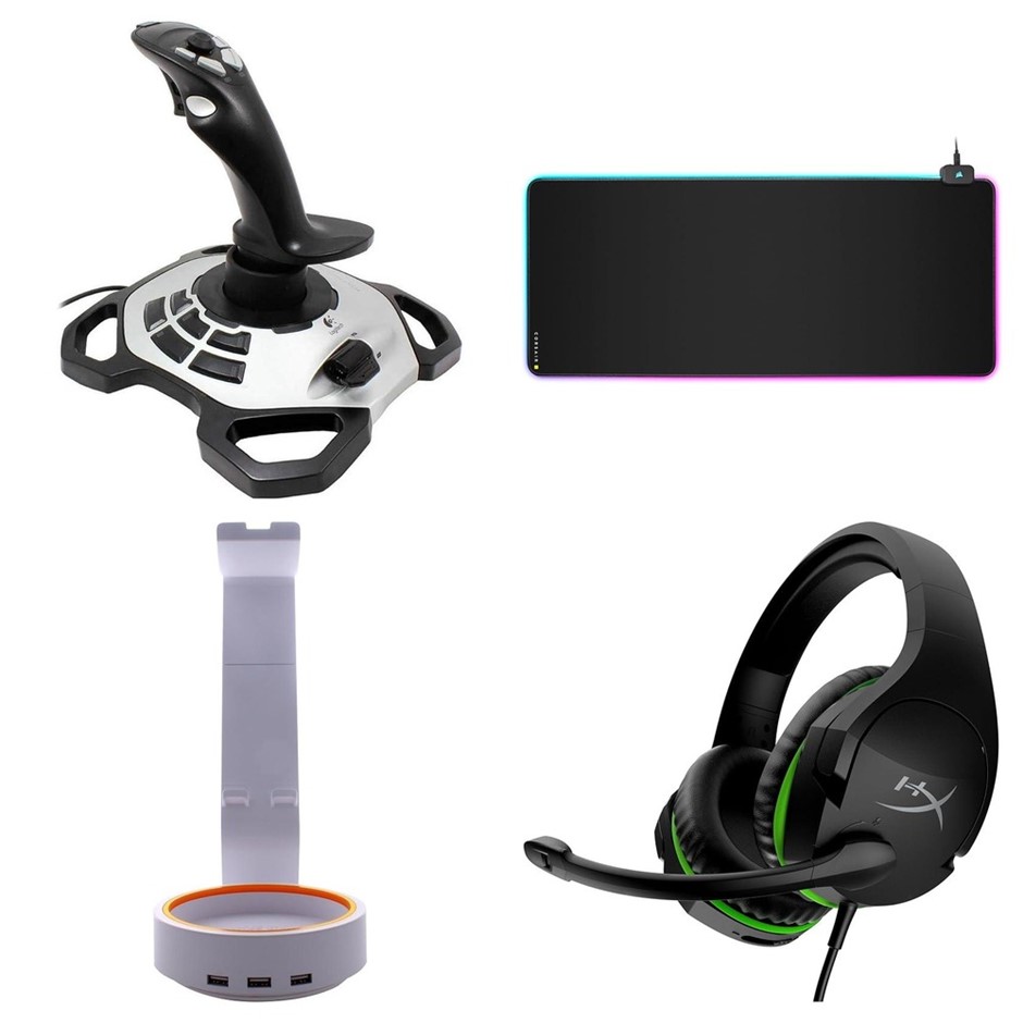 4 x Gaming Accessories. 1 x LOGITECH G Extreme 3D Pro Joystick. 1 x CORSAIR
