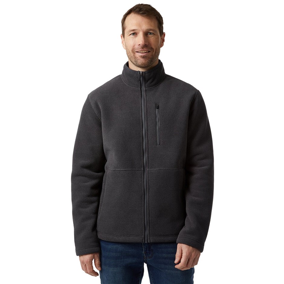 32DEGREES Men's Weekend Zip Sherpa Fleece, Size L, Grey. Buyers Note - Dis