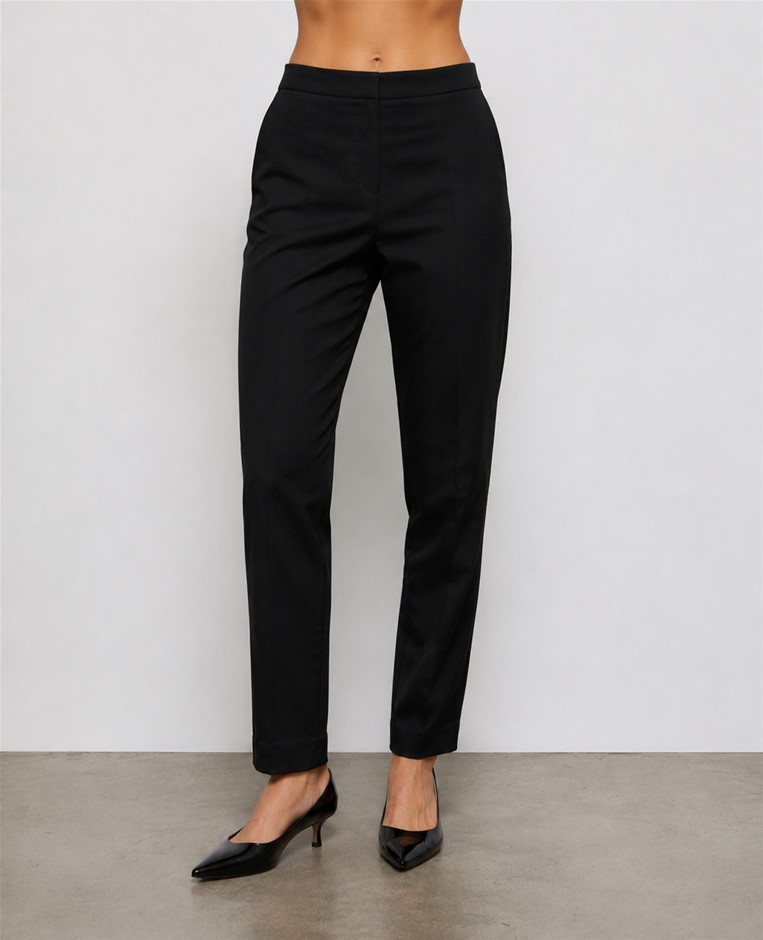 STUDIO.W Women's Elasticated Waistband Pants, Size 8, Black. RRP: $99.95.