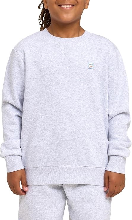 FILA Kid's Cali Crew, Light Grey Marle, Size 6, ABW3867. RRP: $70. Buyers