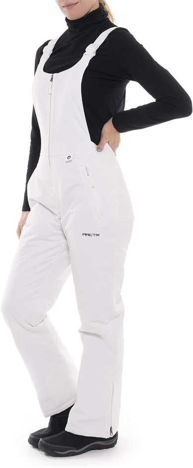 ARCTIX Women's Essential Insulated Bib Overalls, Size S(4-6), White, 14927.
