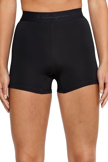 CHAMPION Women's CH POWERCORE 1/2 SRT Shorts, Size L, Black CUYCN. RRP: $49