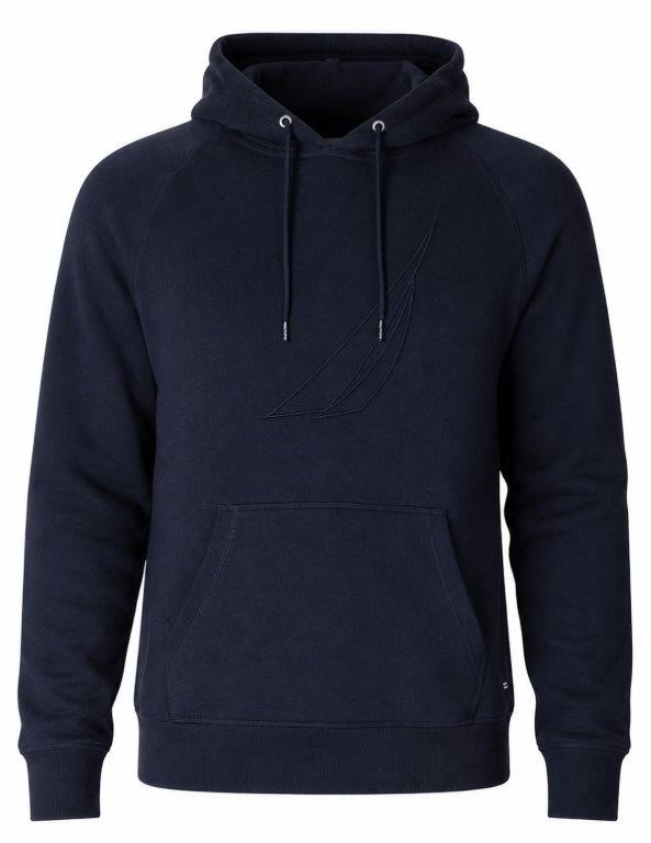 NAUTICA Men's J Class Collection Tonal Hoodie, Navy, Medium Buyers Note -