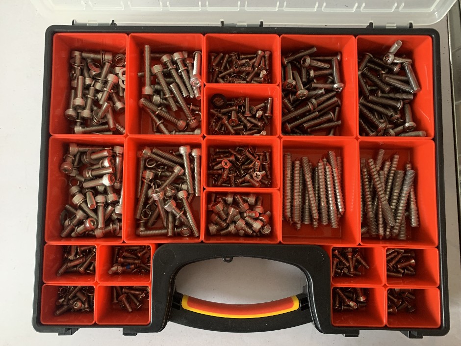 <p>Large Quality Carry Case with Assorted Screws (Unused)</p>