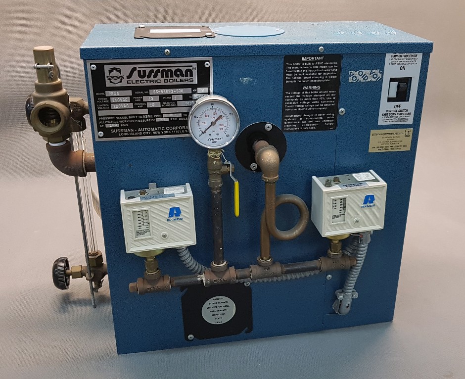 Steam Generator Electric, Automatically Maintains 100 PSI Pressure
