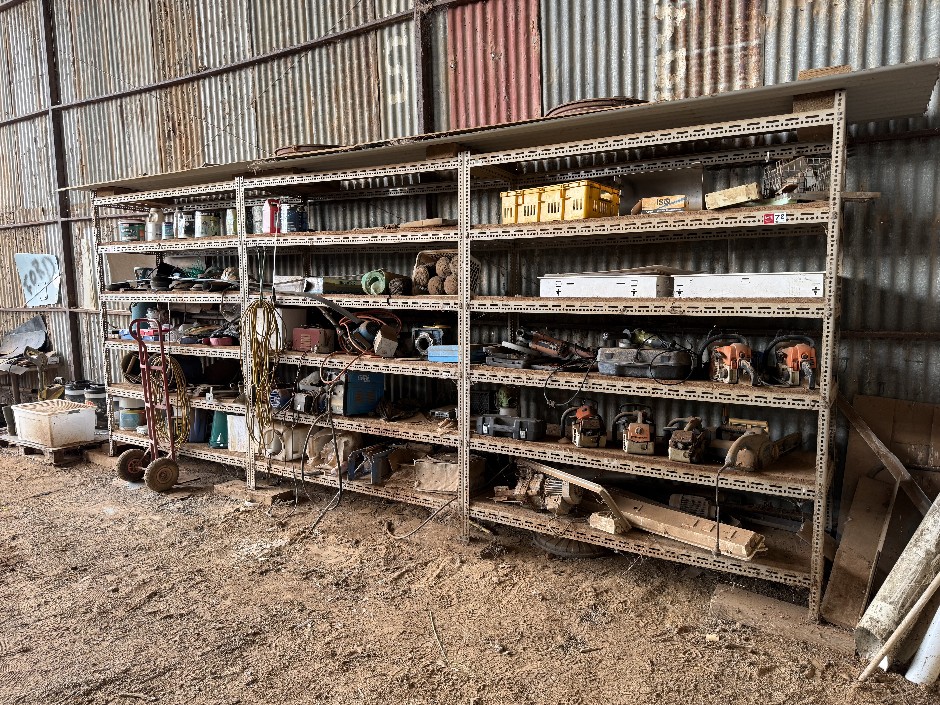 Shelving Unit And Contents