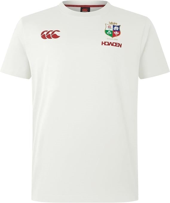 Canterbury Men's British & Irish Lions Cotton T-Shirt, Egret, M