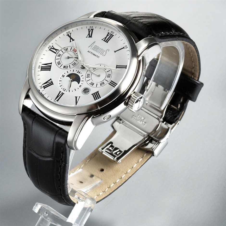 Arbutus New York Automatic Watch with Moon Phase