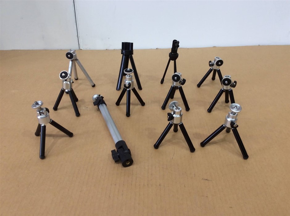 Mixed Brand Camera Tripods (Lot of 12)