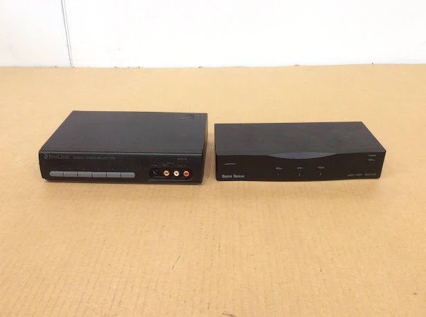 ProLink AVS-6&Digital Optical Audio/Video Selector (Lot of 2)