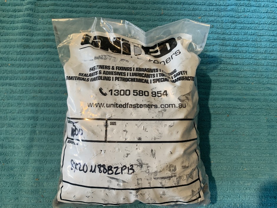 2 x Packets of United Fasteners (Unused)