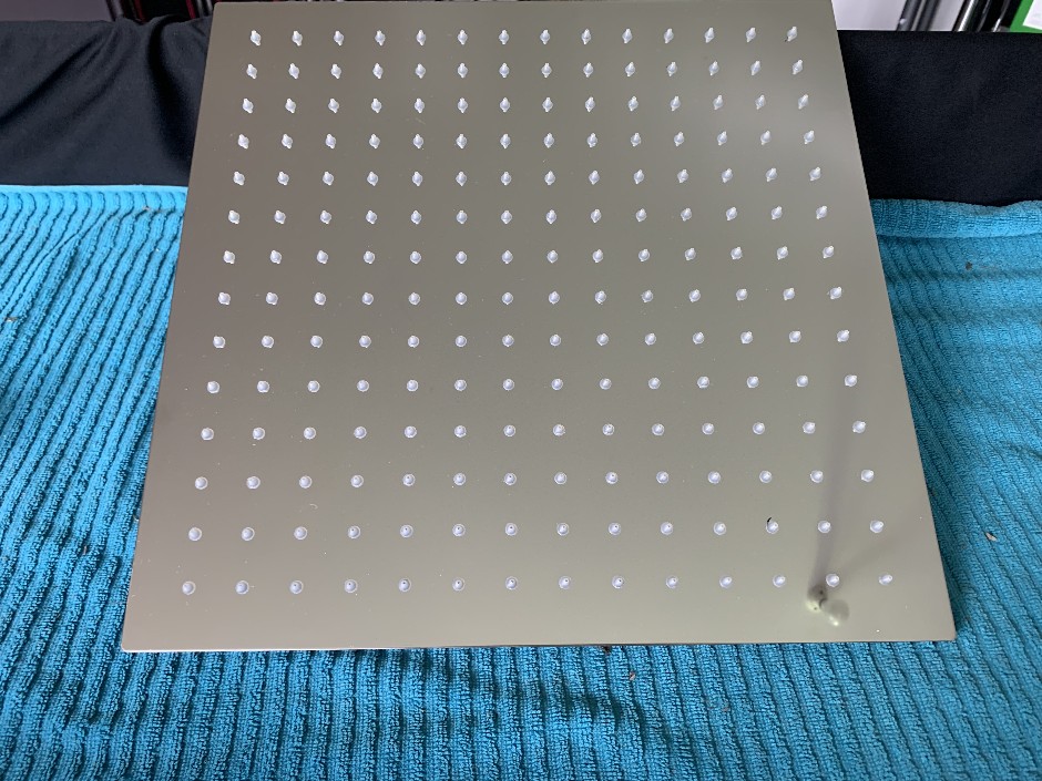 1 x 350mm Square Shower Head, Chrome Finish (Unused)