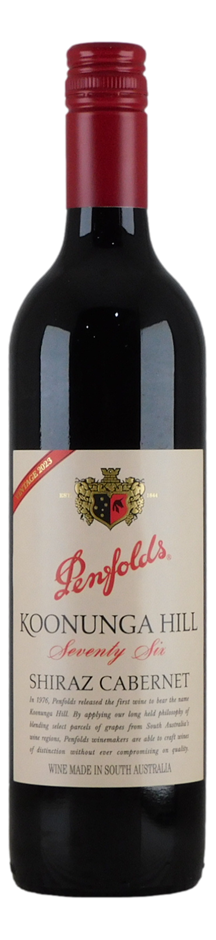 Penfolds Koonunga Hill Seventy Six Shiraz Cabernet 2023 (6x 750mL), SA