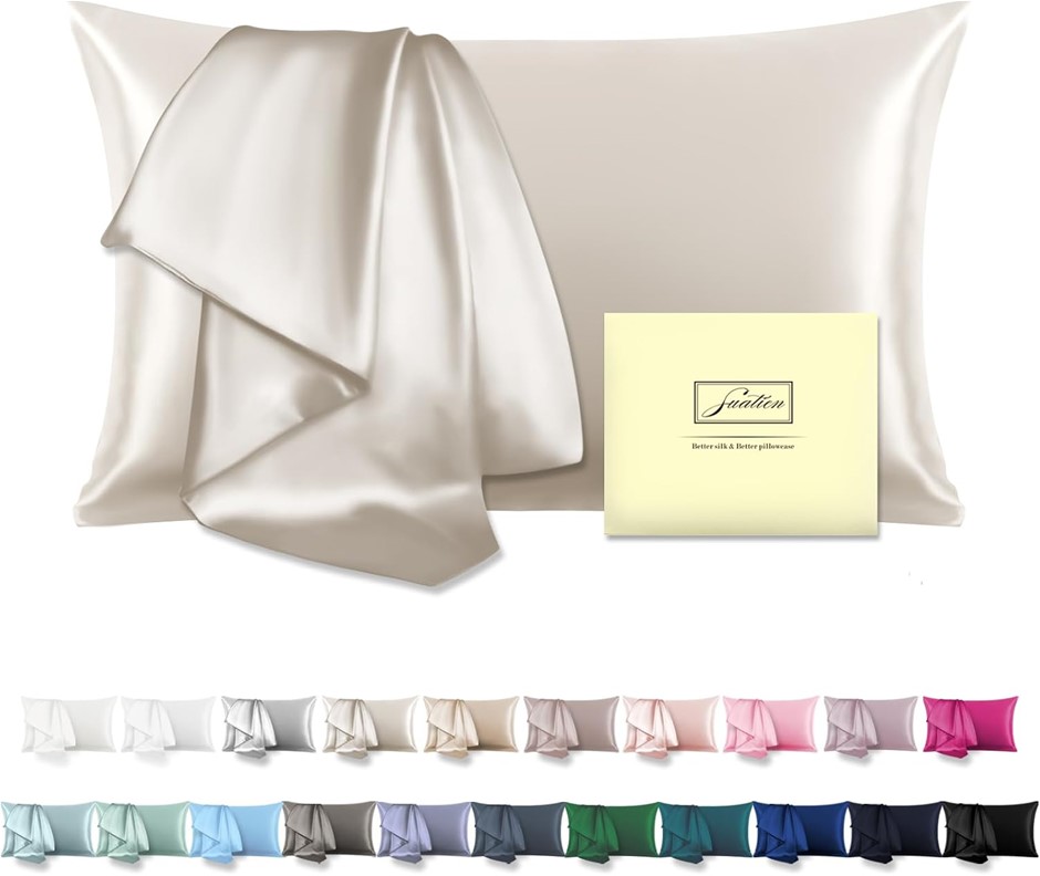 Mulberry Silk Pillowcase for Hair and Skin Standard Size 20"X 26" Silk Pill