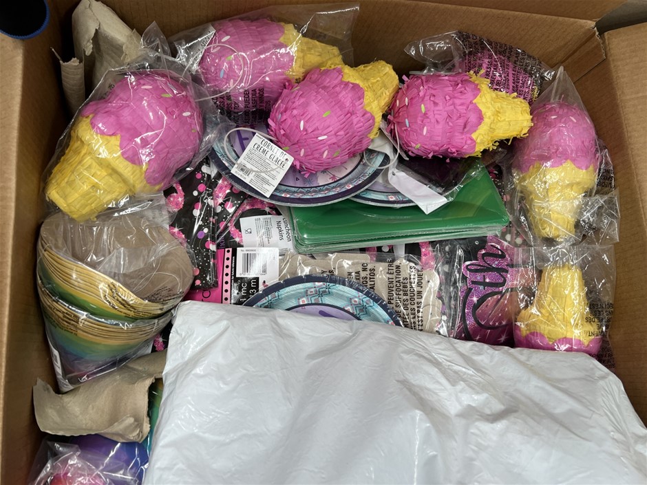 20 x Assorted Party Products. NB: Photo as is. Some Not in Original Packagi