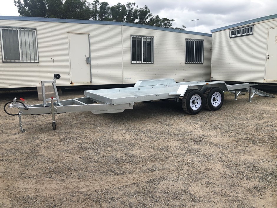 <p>2025 Heavy Duty Plant Trailer Galvanised 4480kg - (Unused)</p>